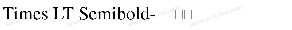 Times LT Semibold字体转换